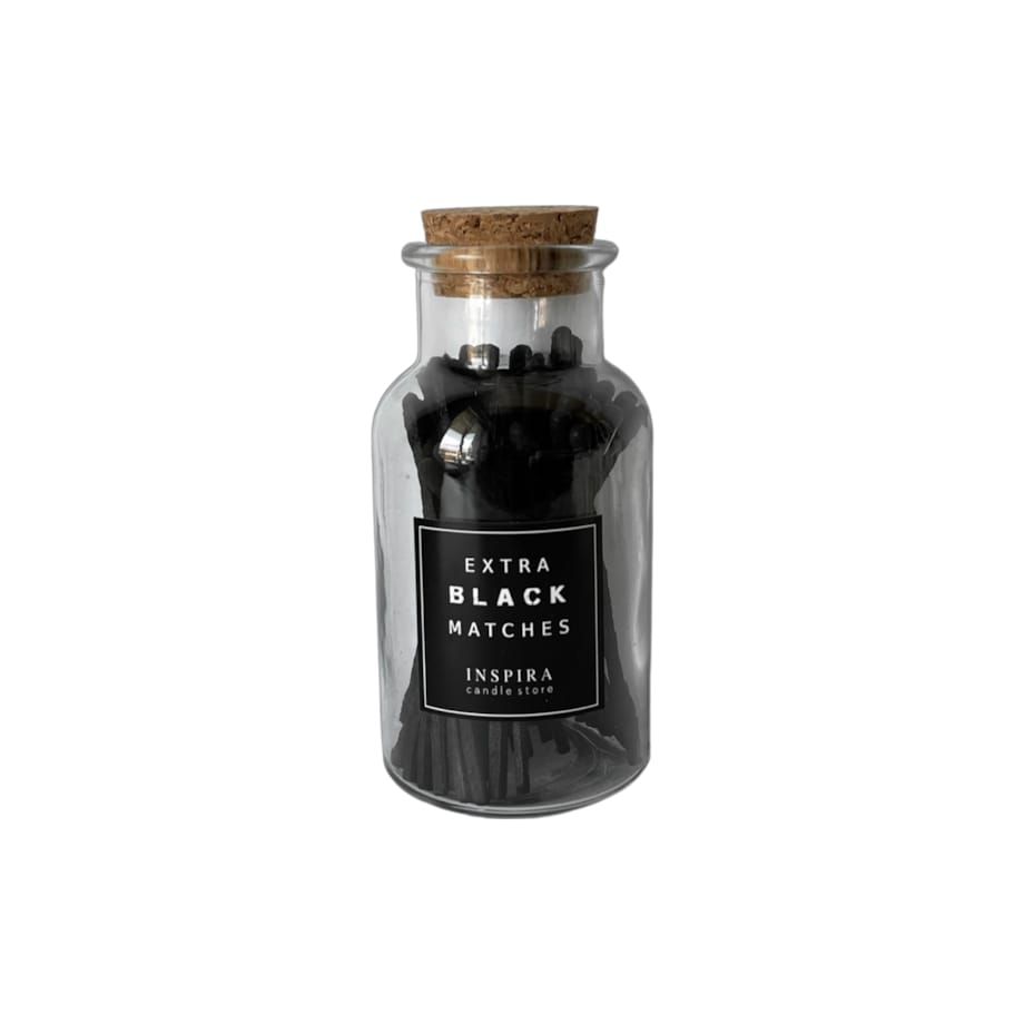 Czarne zapałki Extra Black Matches, INSPIRA