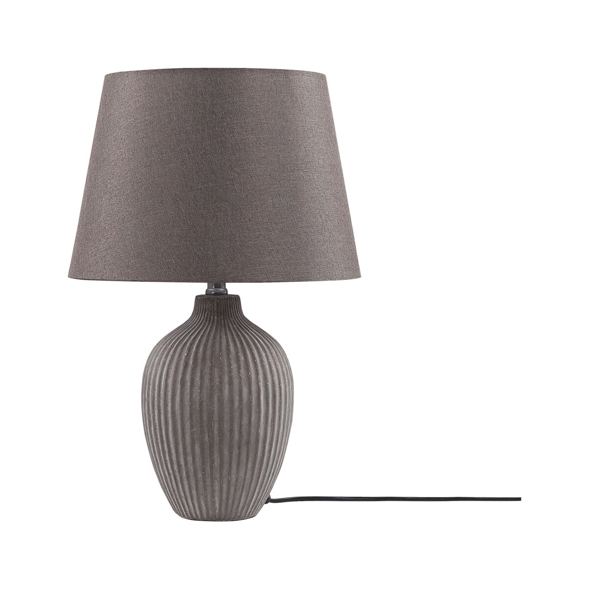 Lampka nocna ceramiczna brązowa FERGUS