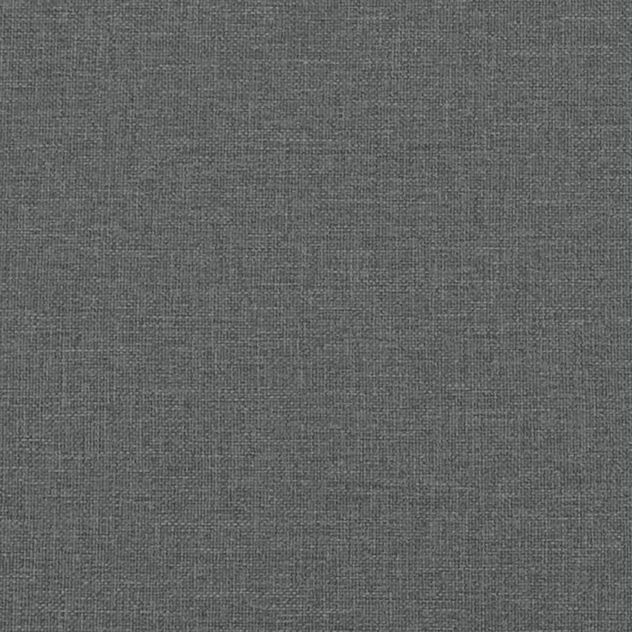 vidaXL 2-osobowa sofa z poduszkami, ciemnoszara, 140 cm, tkanina