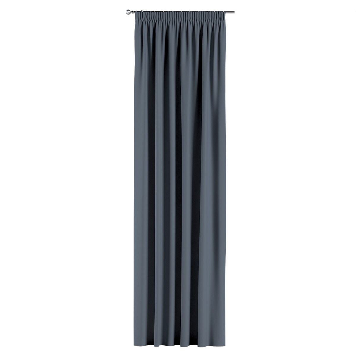 Zasłona na taśmie marszczącej 1 szt. 130x245 grafitowy szary