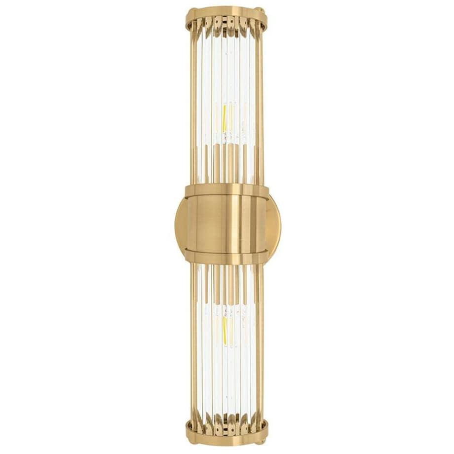 Kryształowa lampa ścienna Pilar Twin MSE010400193 złota