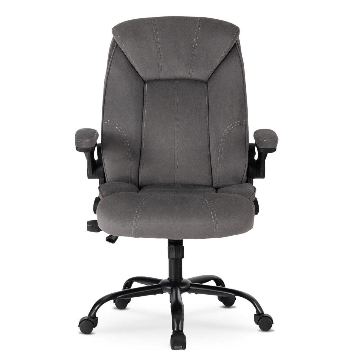 Fotel biurowy obrotowy ergonomiczny do biurka szary COMFORT