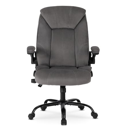 Fotel biurowy obrotowy ergonomiczny do biurka szary COMFORT