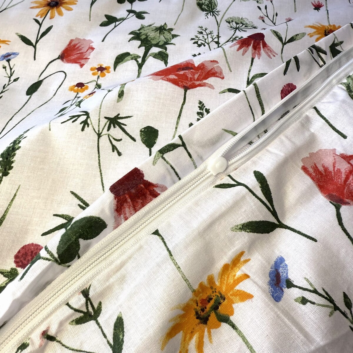 Pościel bawełniana Polska 160x200 cm Wiosenna Polana Łąka Kwiaty