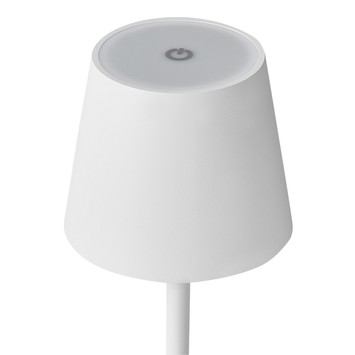 Bezprzewodowa lampa stołowa LED BACEIRO Ze ściemniaczem Metal Biały