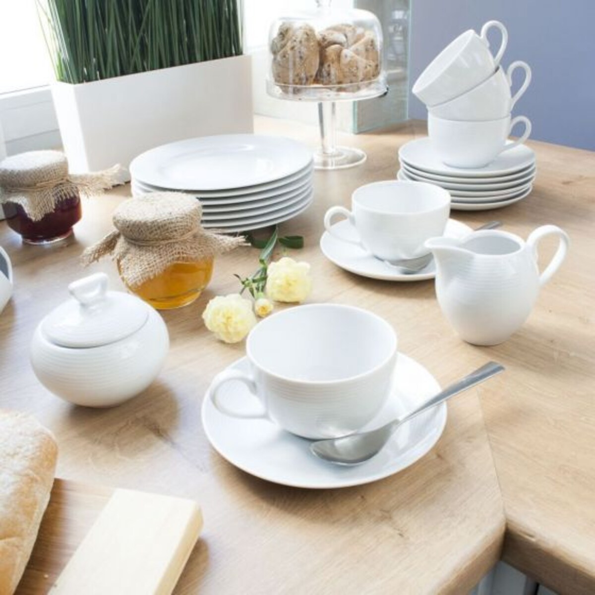 Cukiernica 250 ml Yvette Biała Linea E755