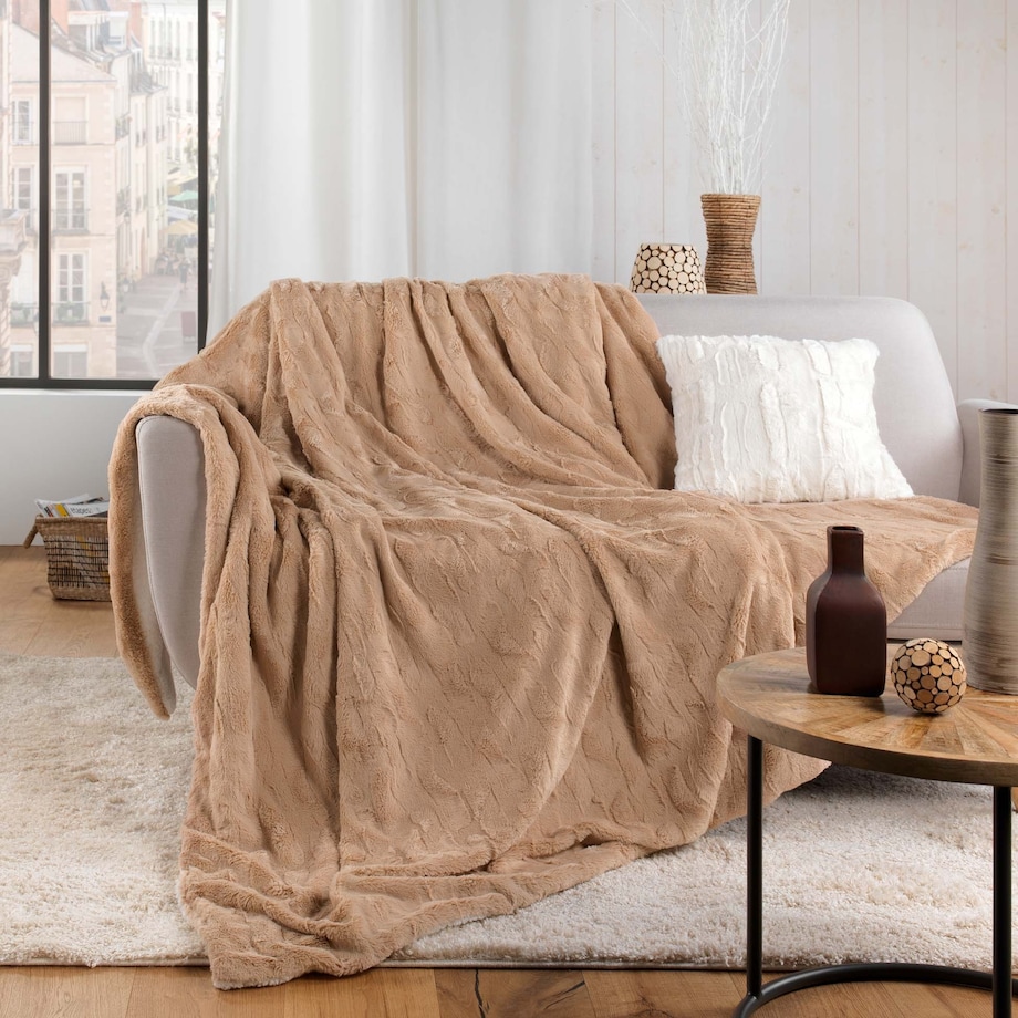 Poszewka dekoracyjna, imitacja futra, 45x45 cm VOLPE