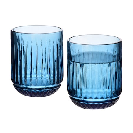 ELISE BLUE Komplet 4 szklanek 260ml7.5x9.4cm