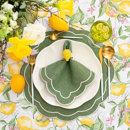 Dwustronny bieżnik w cytryny Lemonade & Stripes – 50 × 150 cm