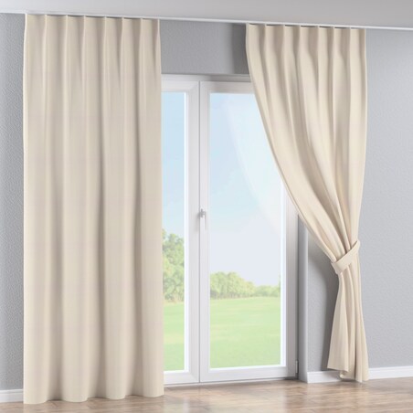 Zasłona na haczykach flex pojedynczych 130x260 jasny beżowy