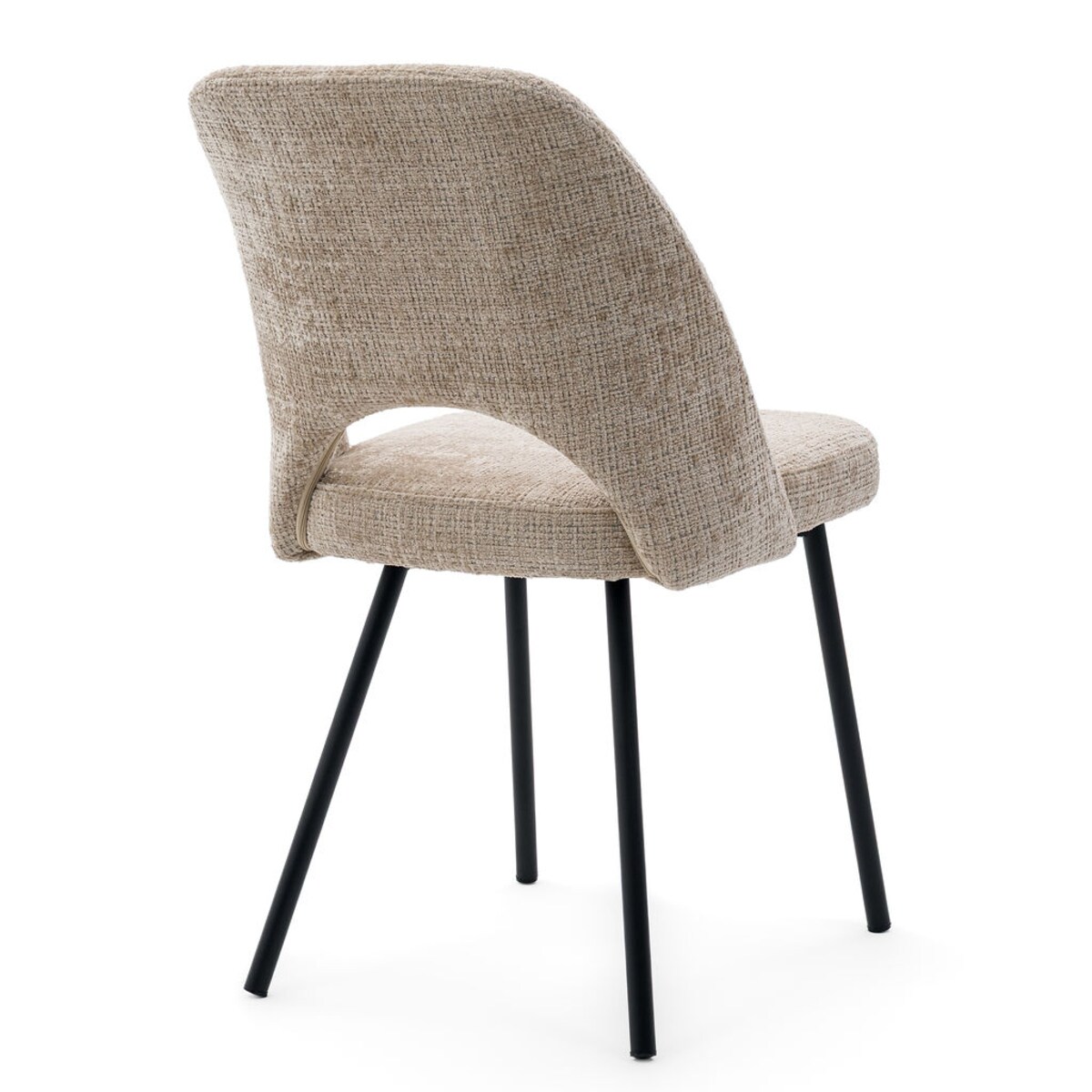 Krzesło tapicerowane MILO ciemny beż do salonu jadalni kuchni