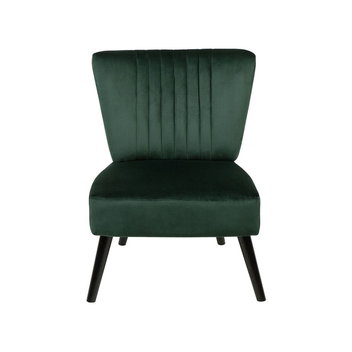 Fotel welurowy zielony VAASA