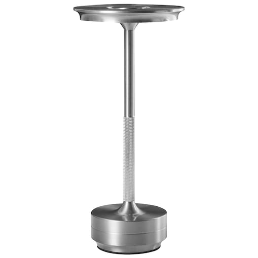 Bezprzewodowa lampa stołowa LED MAGO Ze ściemniaczem Metal Srebrny