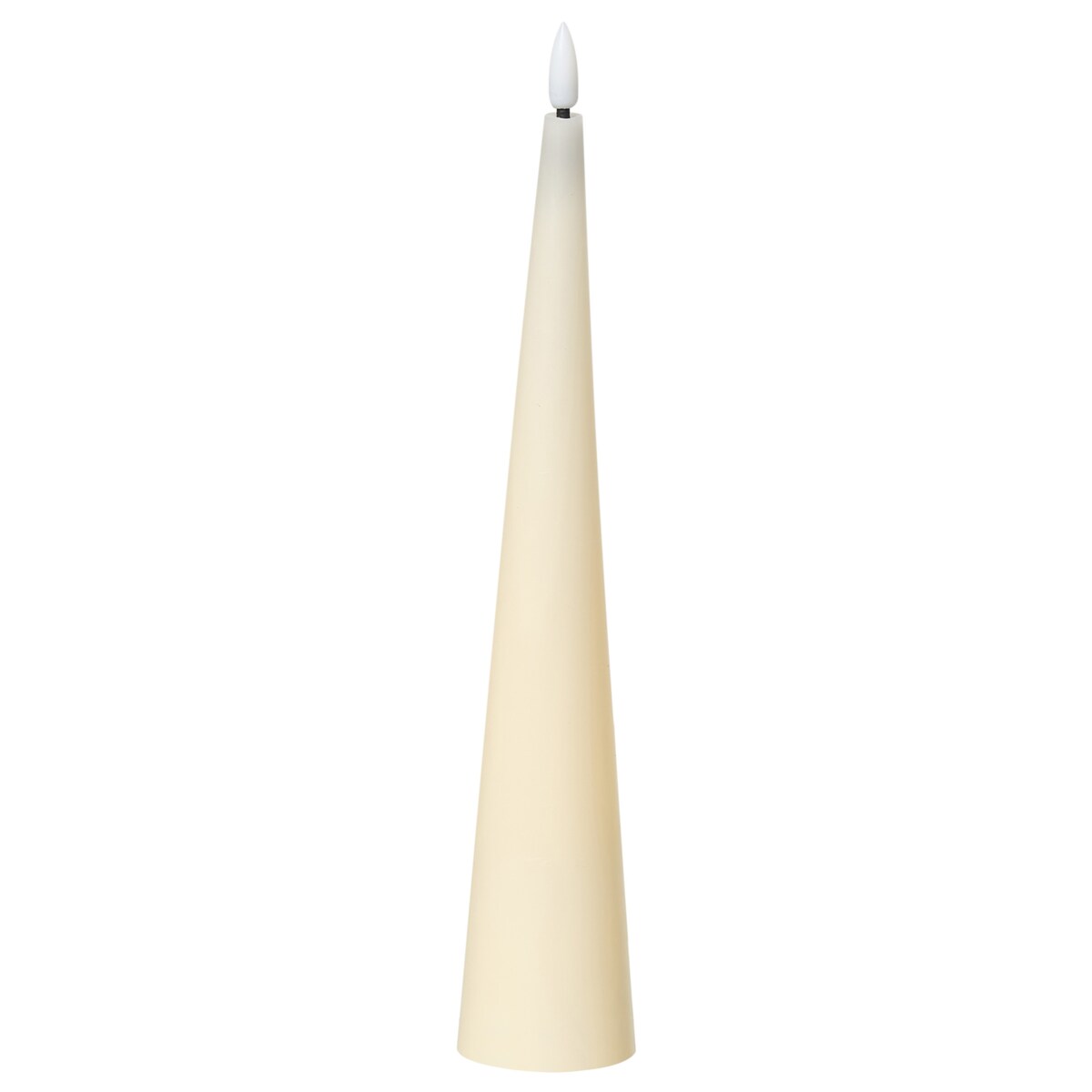 Zestaw 6 świec LED AURUM 28 cm Złamana biel