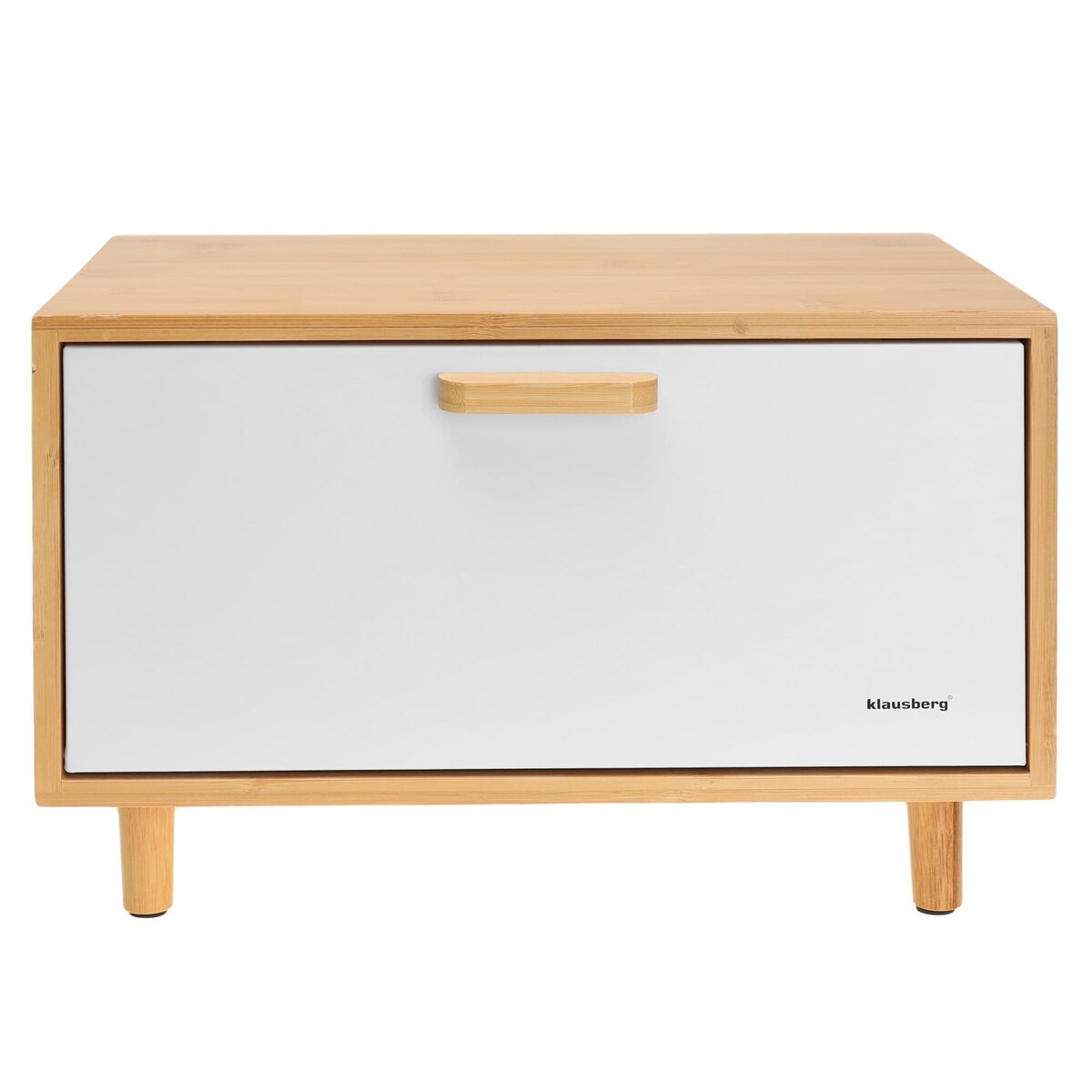 Chlebak bambusowy pojemnik na pieczywo chleb biały KLAUSBERG