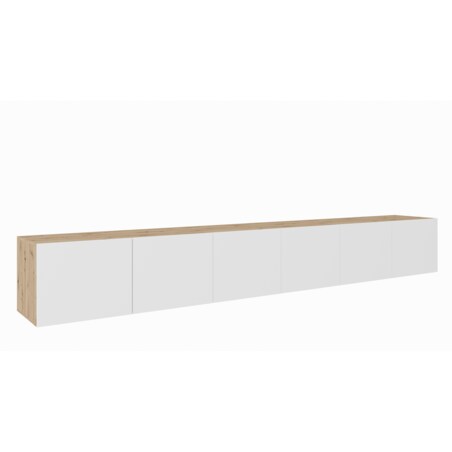 Szafka RTV LION 300 zamknięta pod telewizor, do salonu-artisan+biały