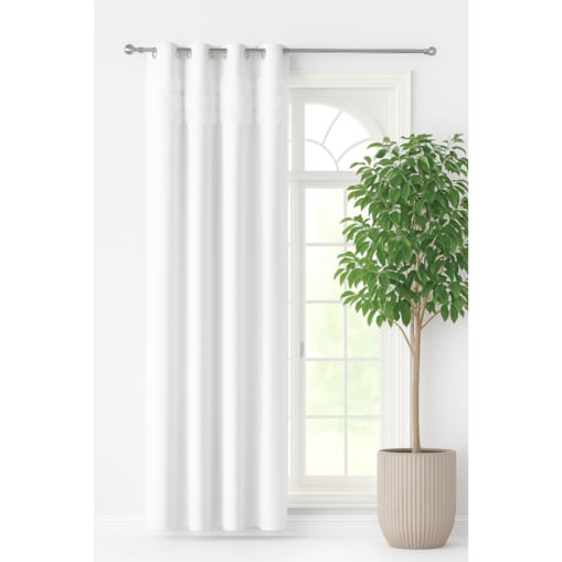 firana "rosalia" z aplikacją 3d róże 140x250 przelotki | biała