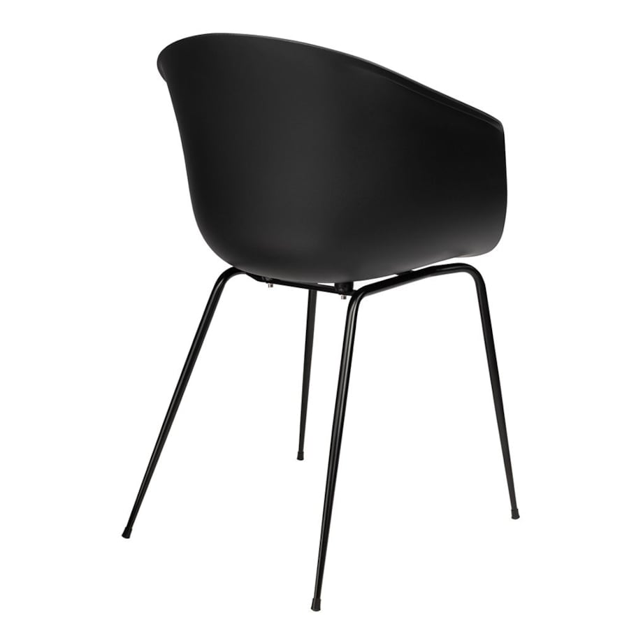 Wygodne krzesło Ralf 342 CPP6 na metalowych nogach czarne