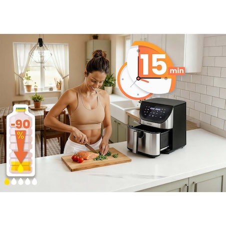Frytkownica beztłuszczowa air fryer frytownica 8l Berdsen BD-659 1700W