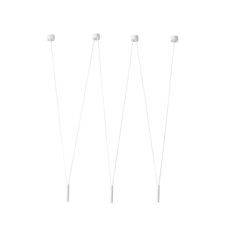 LAMPA wisząca Viva III Bianco Orlicki Design loftowa OPRAWA metalowy ZWIS tuby białe