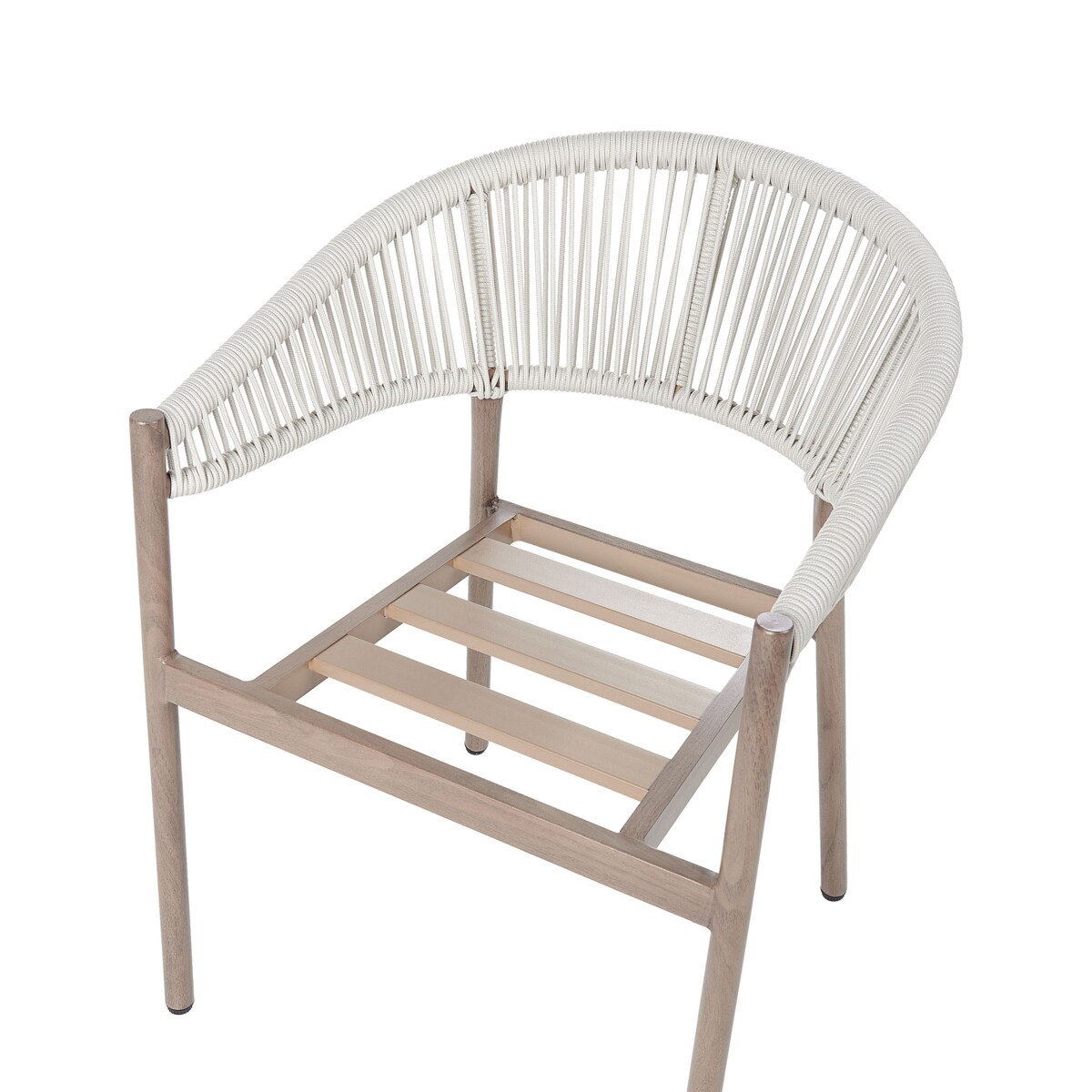 Zestaw 6 krzeseł Metal Jasne drewno FLAVIA