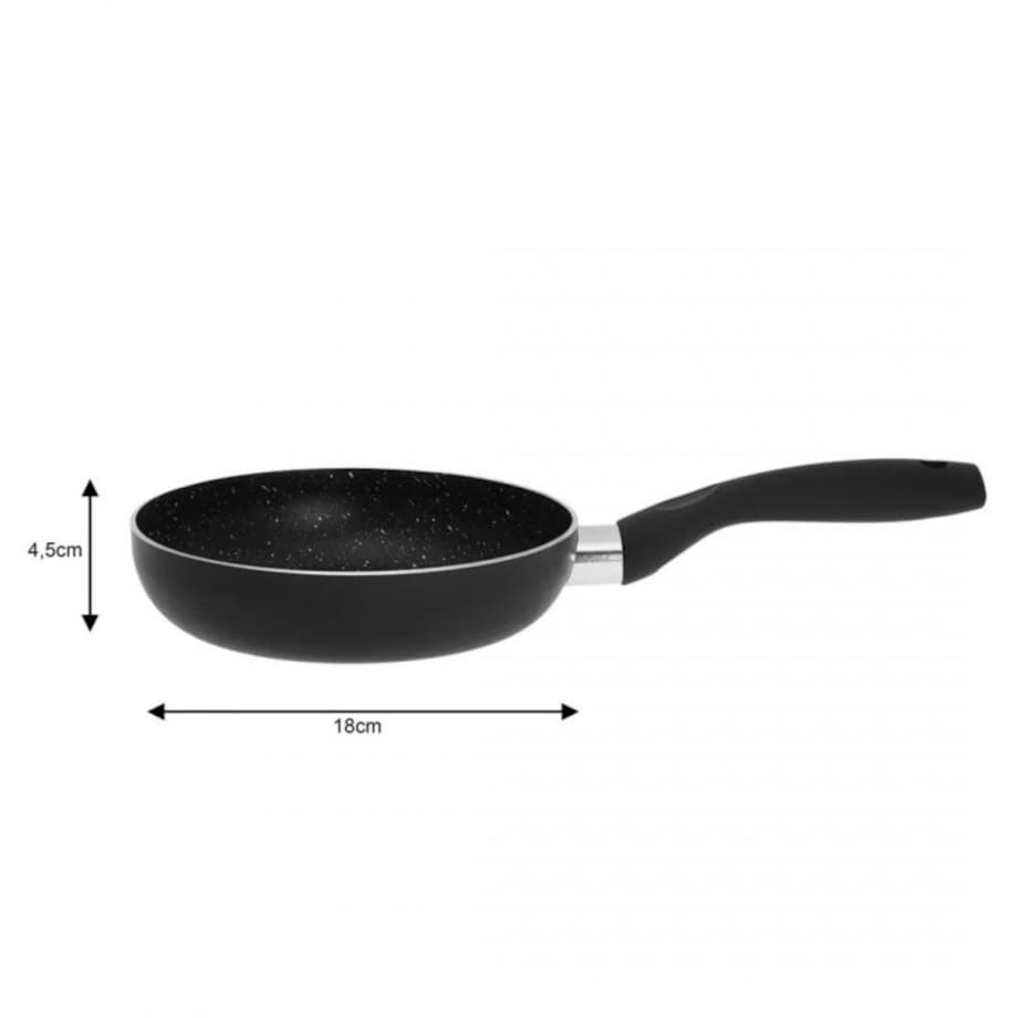 Patelnia Z Powłoką Marmurową Kinghoff Marmo 18Cm Kh-3978