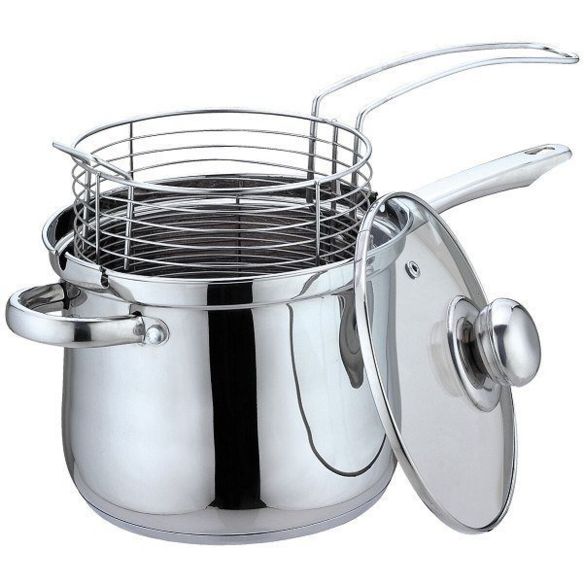 Rondel + Sito Do Smażenia W Głębokim Tłuszczu Kinghoff Kh-4581