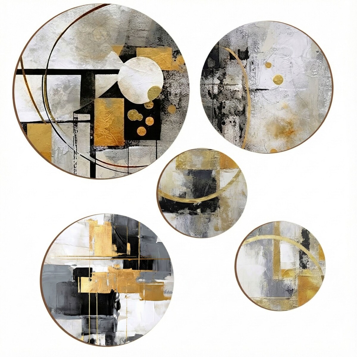 Nowoczesne Złote Obrazy na ścianę do pokoju salonu sypialni Abstrakcja