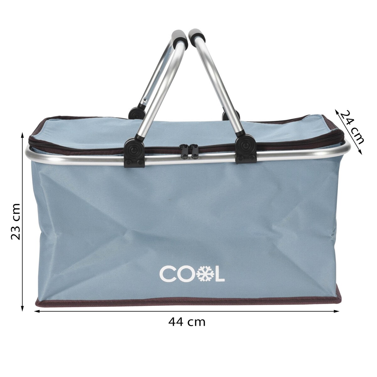 Kosz Piknikowy Termiczny Koszyk Na Plażę Termoizolacyjny Składany 35 L