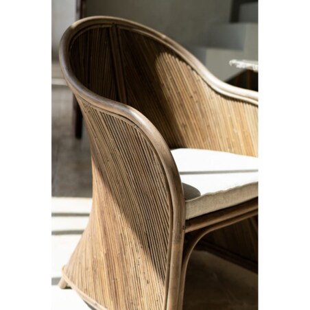 FOTEL RATTANOWY TEGAL DORIS CIEMNY