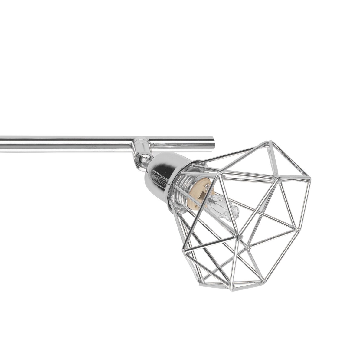 Lampa sufitowa 4-punktowa metalowa srebrna ERMA