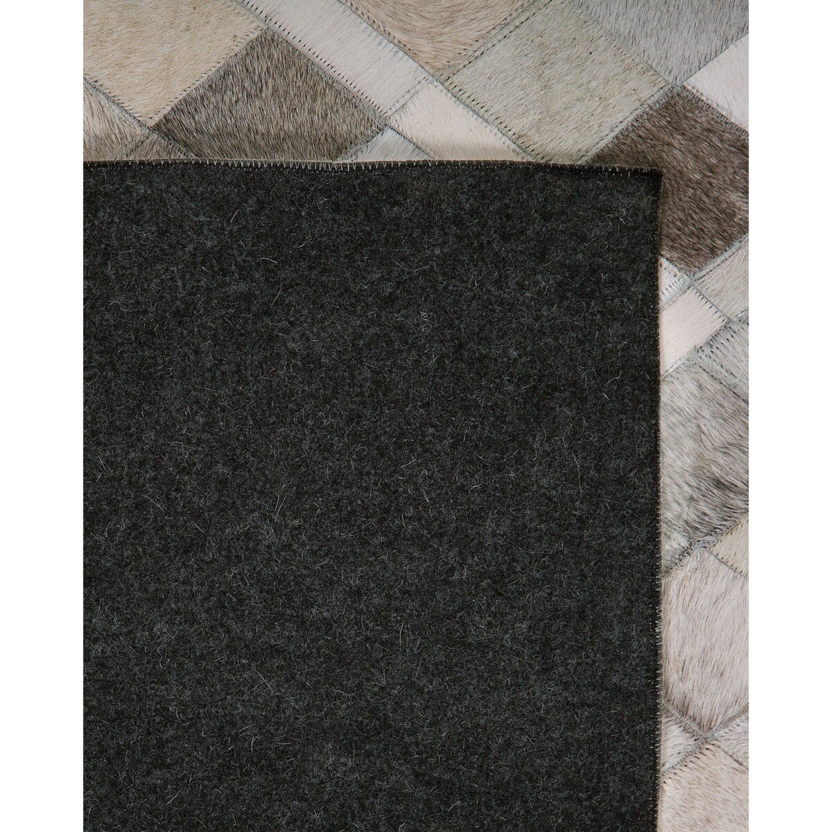 Dywan HIRKA 160 x 230 cm Skóra naturalna Szary