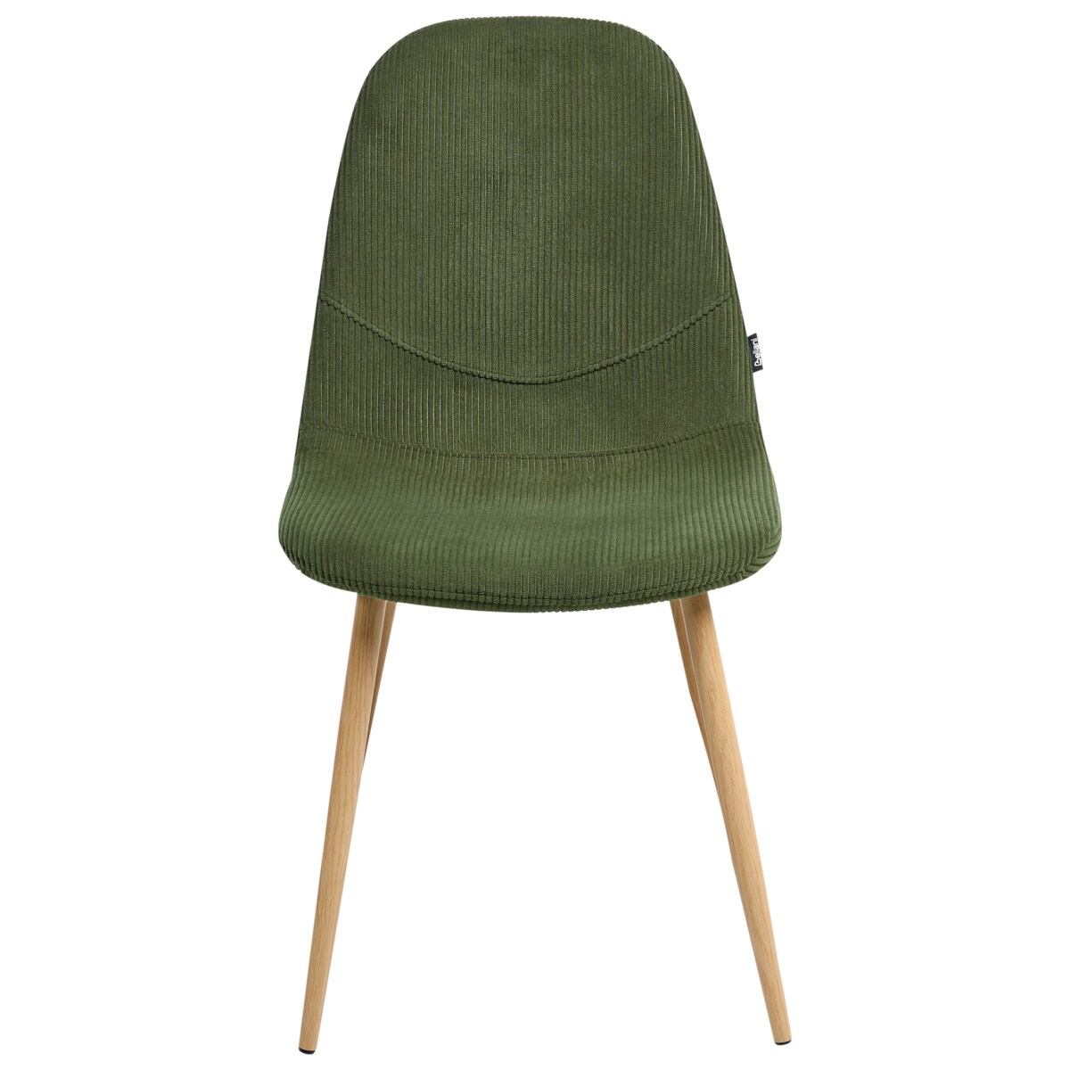 Zestaw 2 krzeseł do jadalni HILDEN Sztruks Zielony