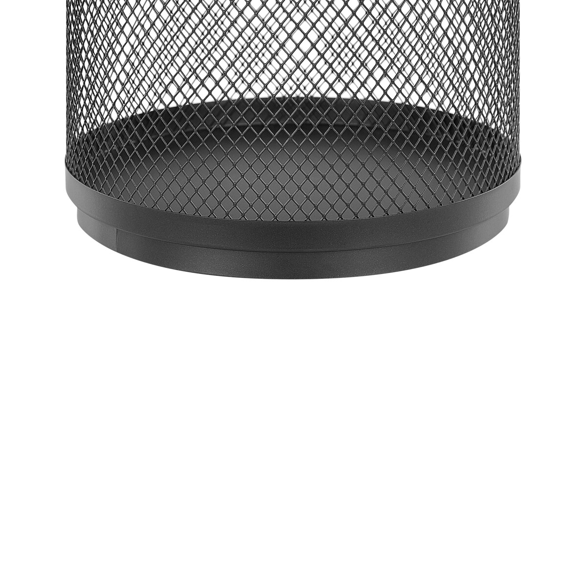 Lampion metalowy 24 cm czarny YAMDENA