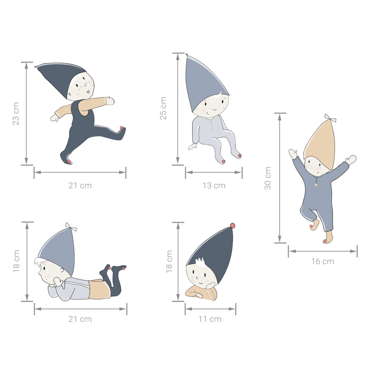 Naklejka na ścianę Skrzaty