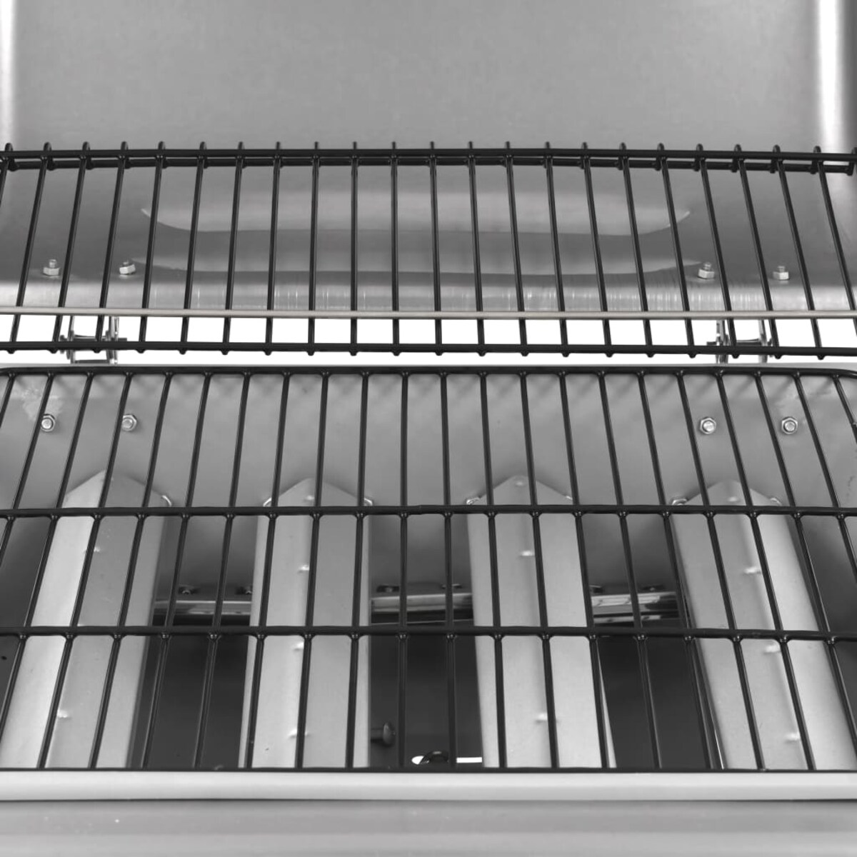 vidaXL Grill gazowy z 4 palnikami, srebrny