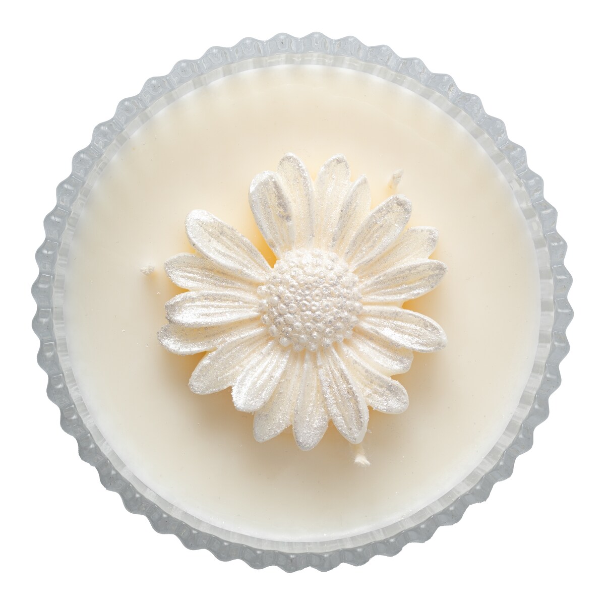 Biała herbata - świeca z wosku sojowego w ozdobnym szkle