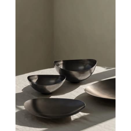 Misa ONDEA, burned metal, płaska, S