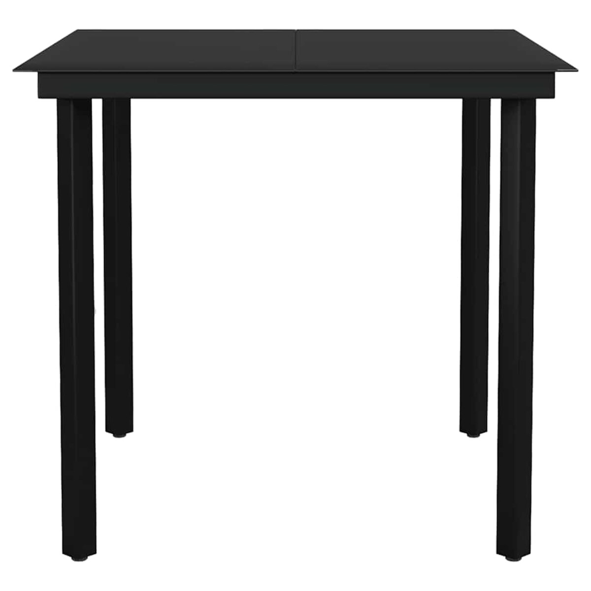 vidaXL 5-cz. zestaw mebli ogrodowych z poduszkami, czarny polirattan