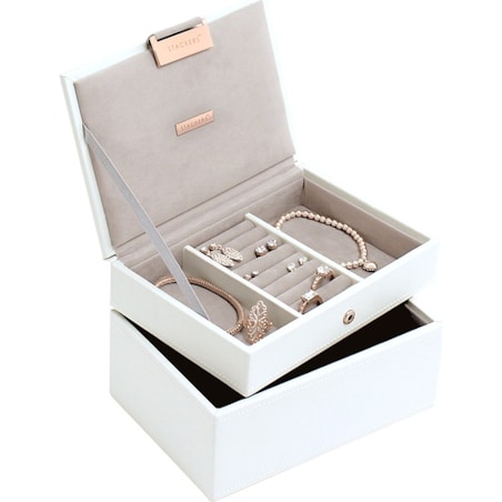 Szkatułka na biżuterię Stackers podwójna mini edycja Rose Gold