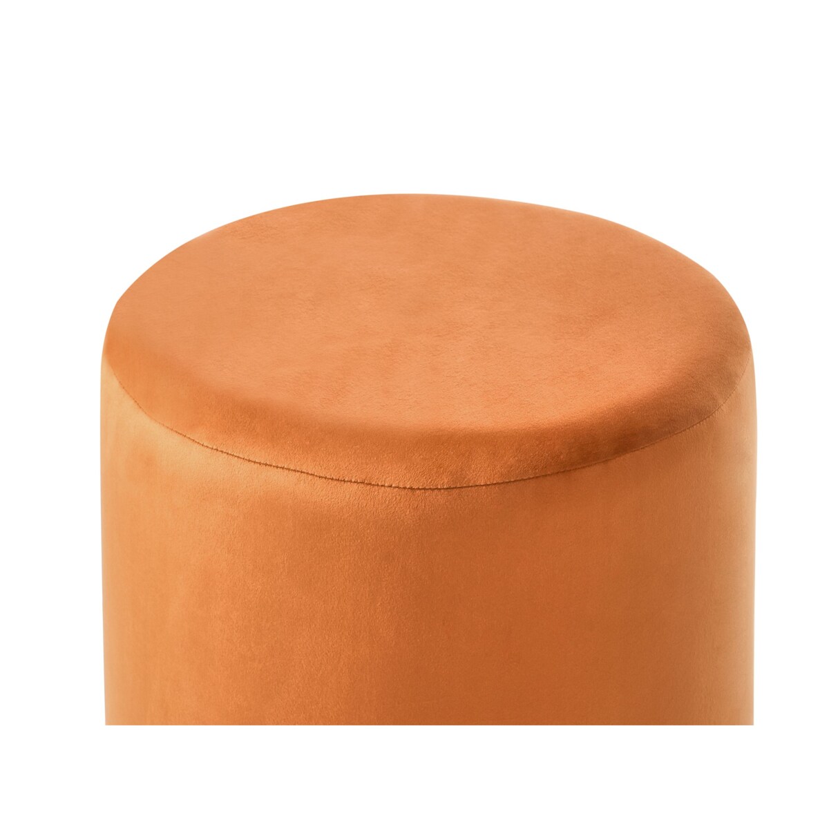 Puf LOVETT Welur Pomarańczowy 47 cm 47 cm 46 cm