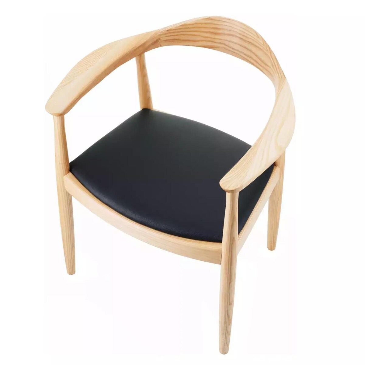 Krzesło jesionowe King MH-004CH-N Moos drewniane podłokietniki naturalne, Step Into Design