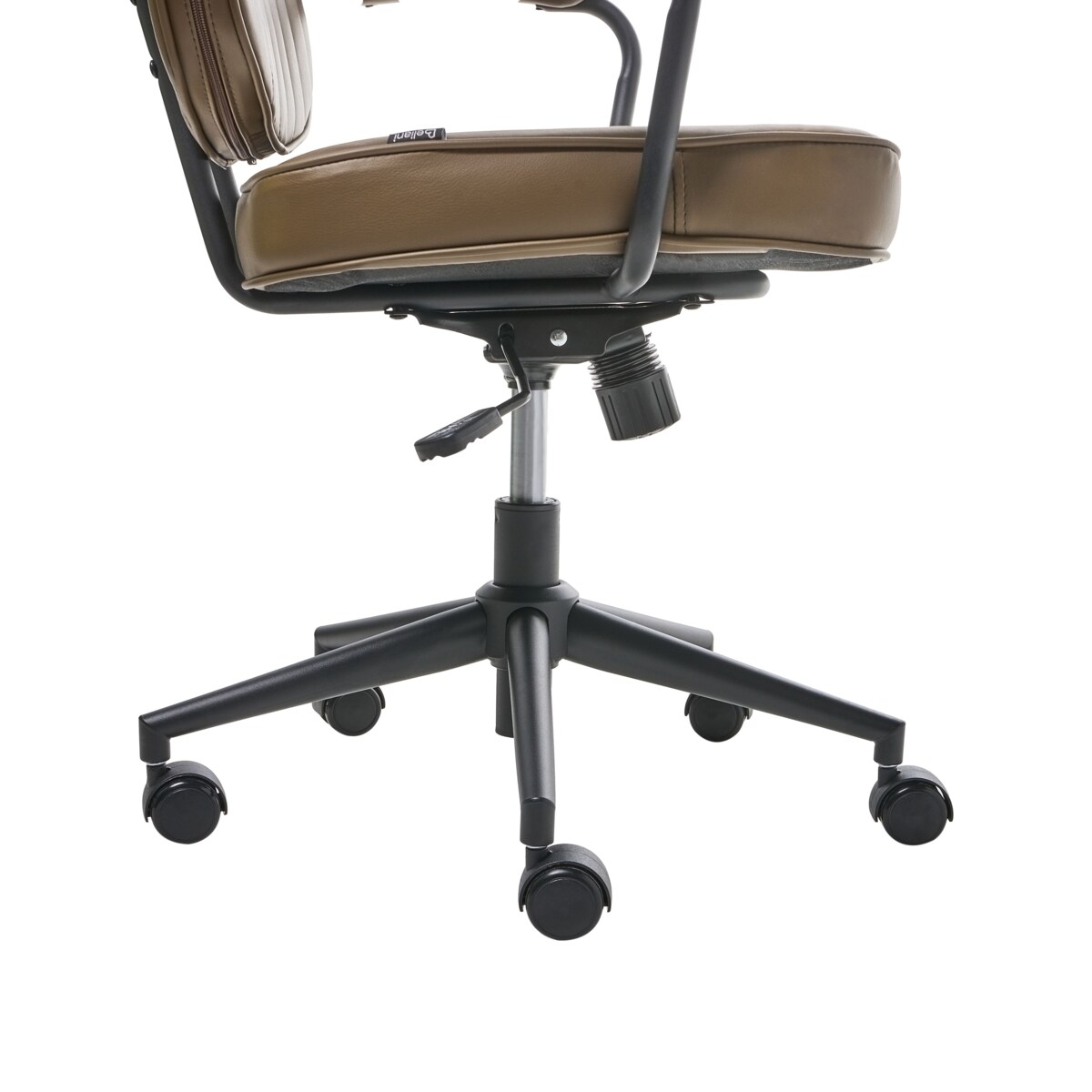 Krzesło obrotowe BERNE Ekoskóra Brązowy