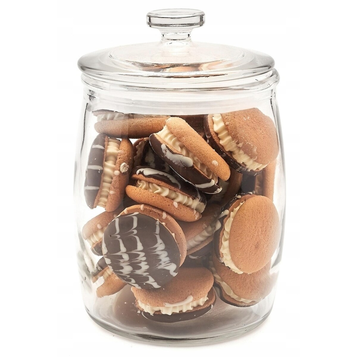 Słoik szklany z uszczelką 2 L na suszone owoce ciastka mąkę makaron ogórki