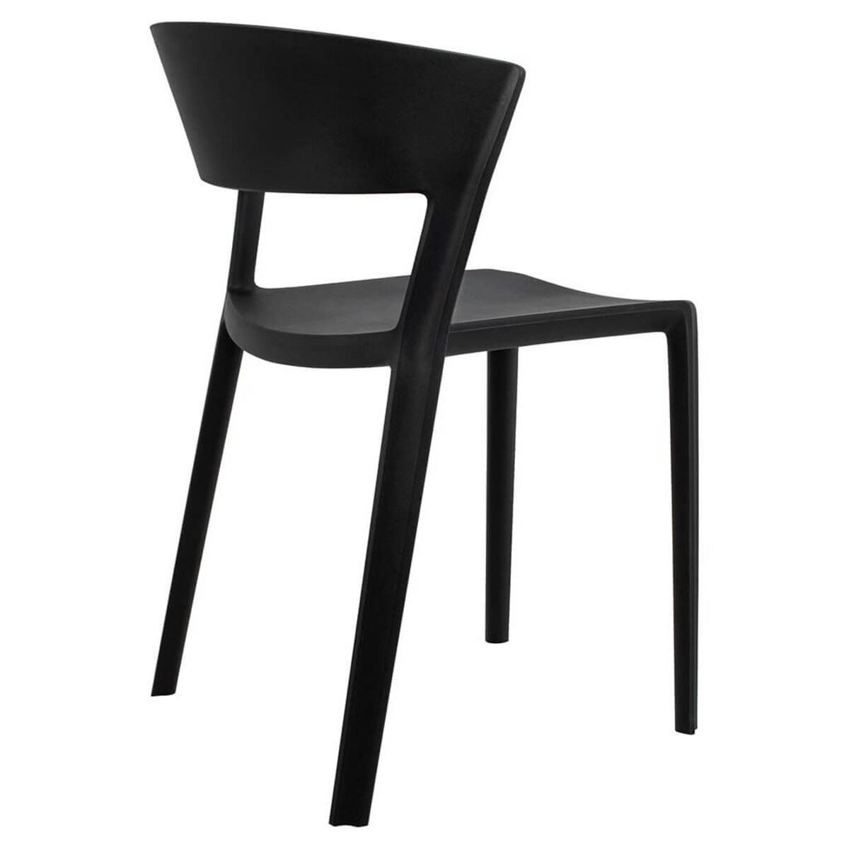 Minimalistyczne krzesło jadalniane Jasper czarne do kuchni, King Home