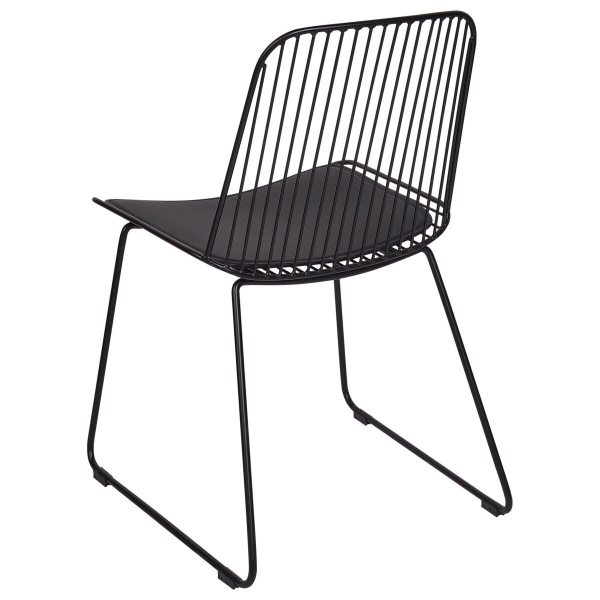 Zestaw 2 krzeseł do jadalni czarny PENSACOLA