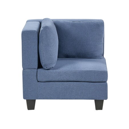 Sofa modułowa 5-osobowa z otomaną niebieska UNSTAD