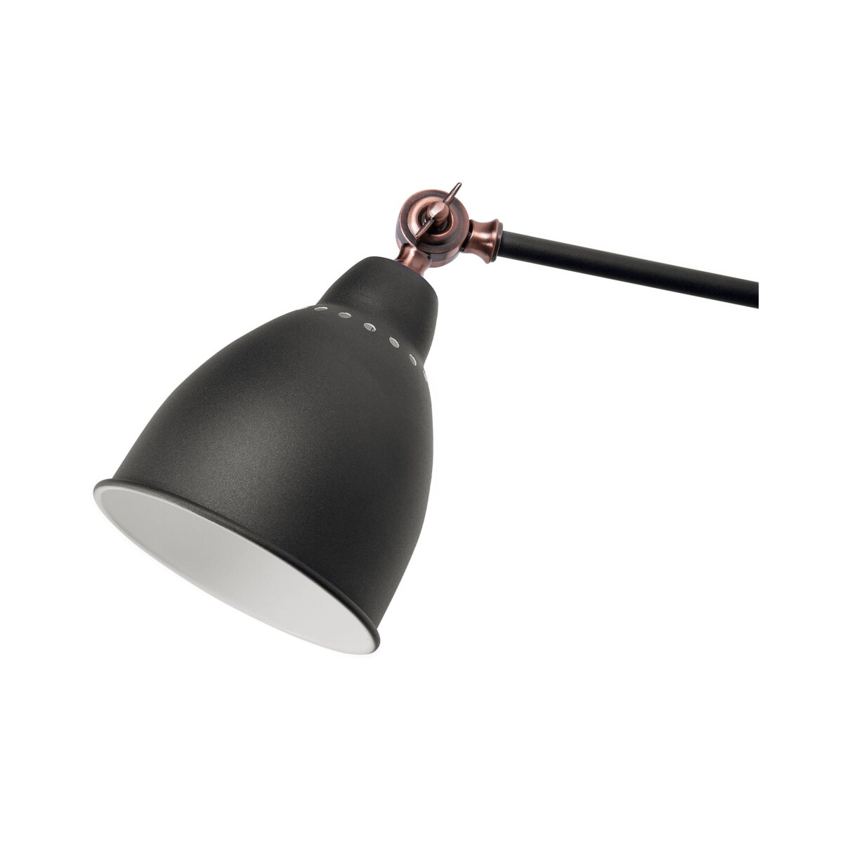 Zestaw 2 lamp ściennych metalowych grafitowy MISSISSIPPI