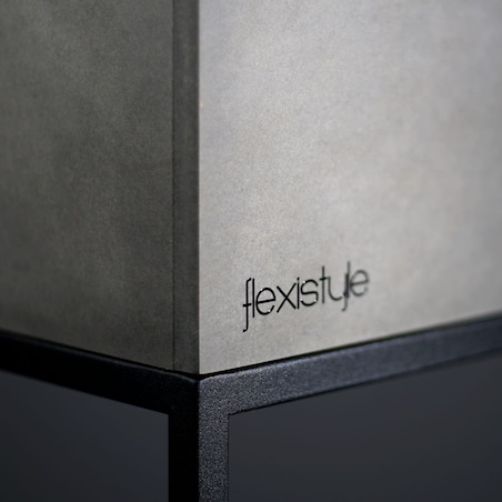 Kwietnik loftowy FIORINO szary 62x22x40 cm