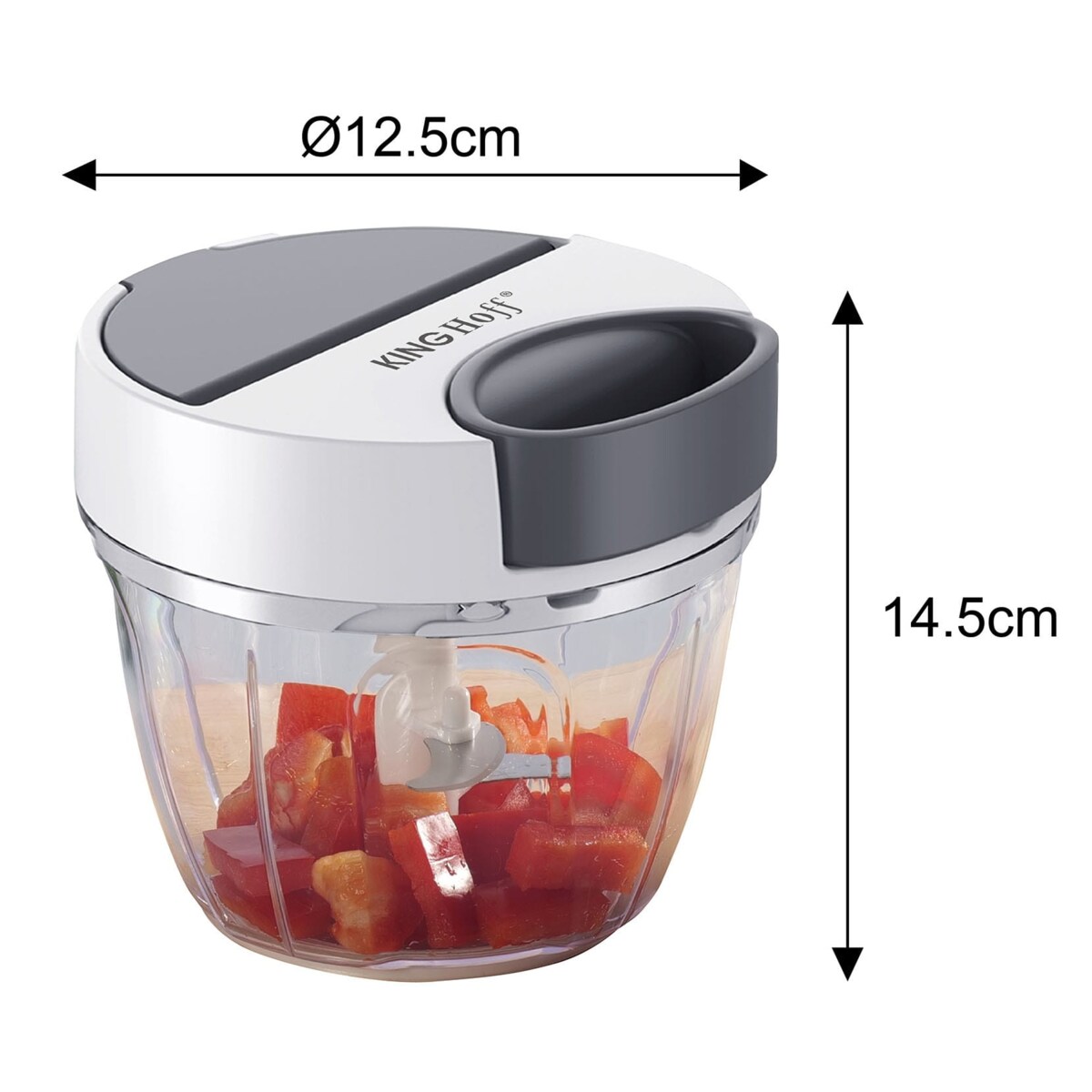 Rozdrabniacz siekacz kuchenny sznurkowy 900ml KINGHOFF